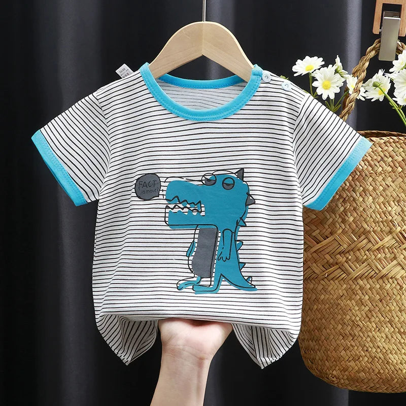 Cartoon Bears Cotton Graphic T Shirts