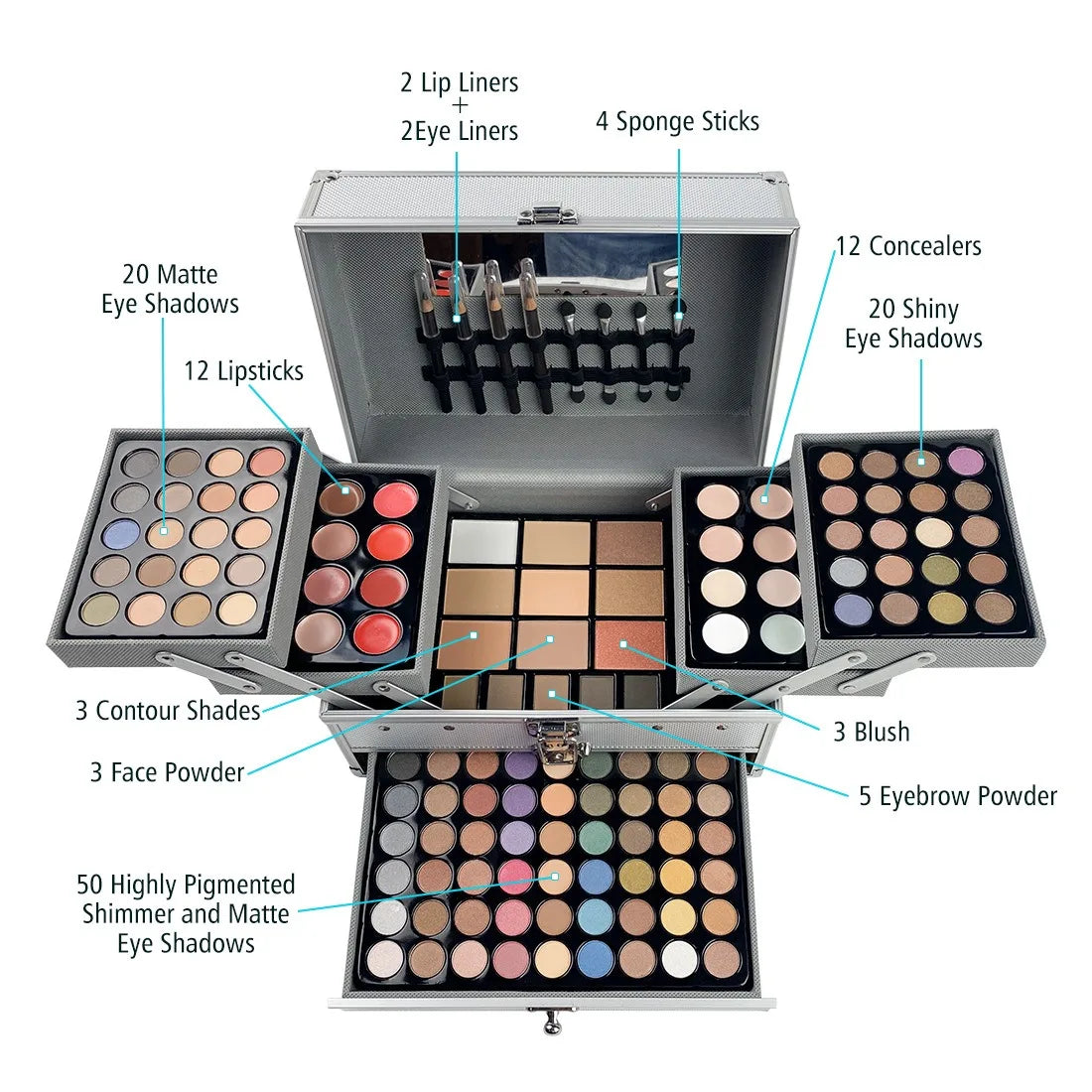 127pcs Professional Makeup Kit for Women