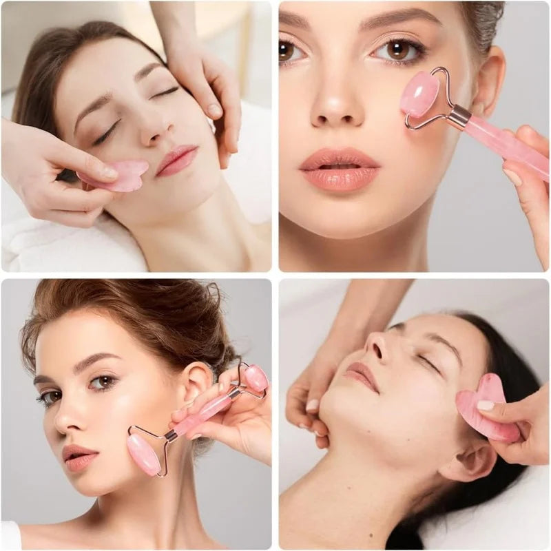 2Pcs Roller for Face Neck Eye Facial Massage Kit