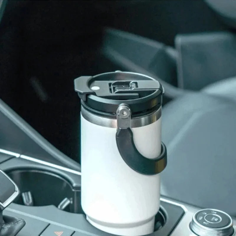 Car Thermal Mug Extra Large Capacity 900/1200ml Stainless Steel VacuumThermal Mug Handheld Portable Outdoor&Sport Water Cup