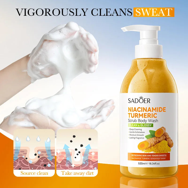 "Golden Glow" Turmeric & Niacinamide Body Scrub Wash