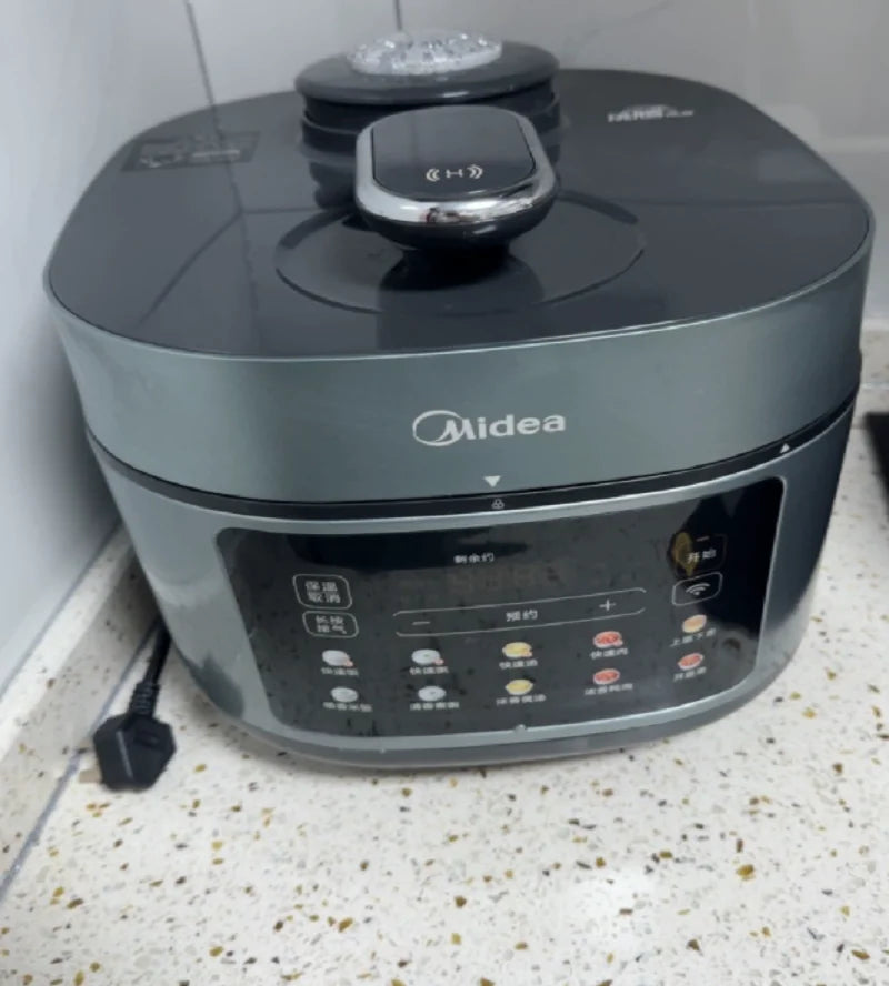 220V Midea Electric Pressure Cooker Stainless Steel Dual Pot Smart Multicooker for Home Kitchen DW