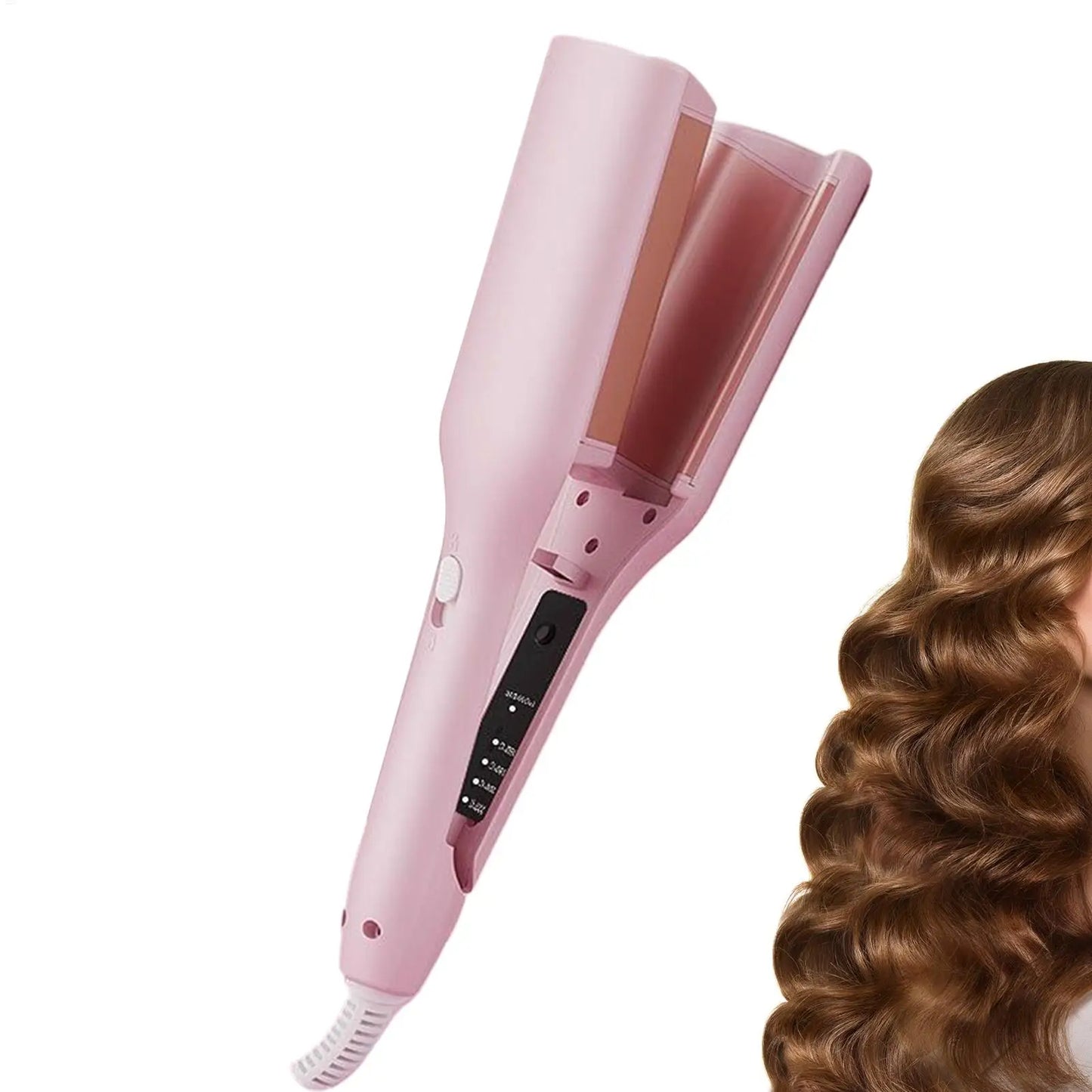 Electric Negative Ion Curling Iron Hair Curler for Women Hairdressing Tool with Adjustable Temperature for Salon Home Travel
