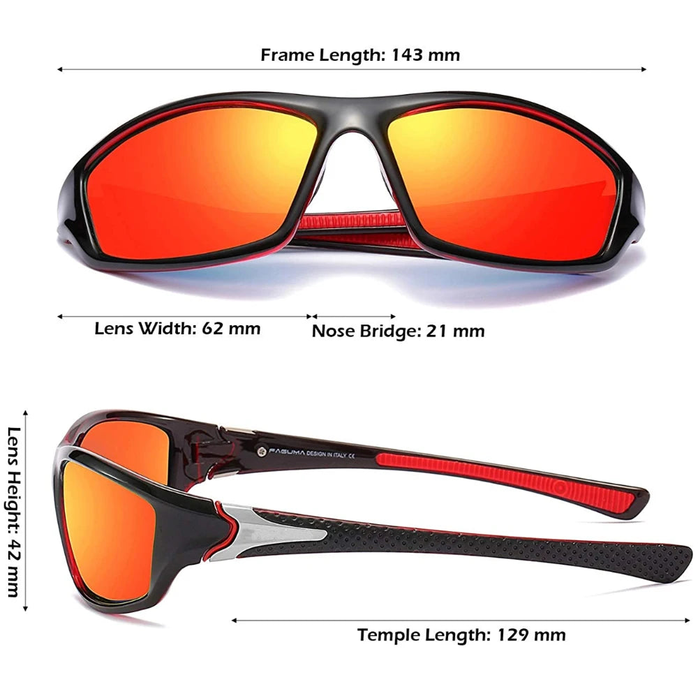 Unisex High Definition Polarized Outdoor Sunglasses