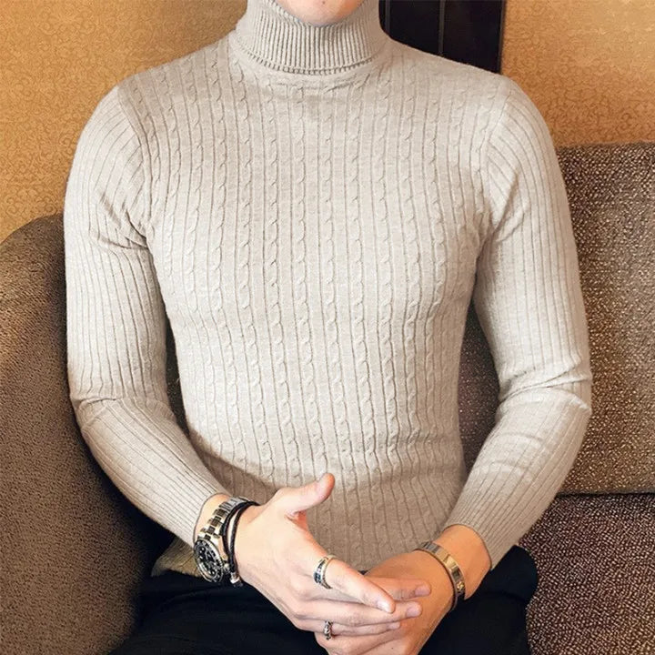 Men's Warm Knitted Sweater Bottoming Shirt