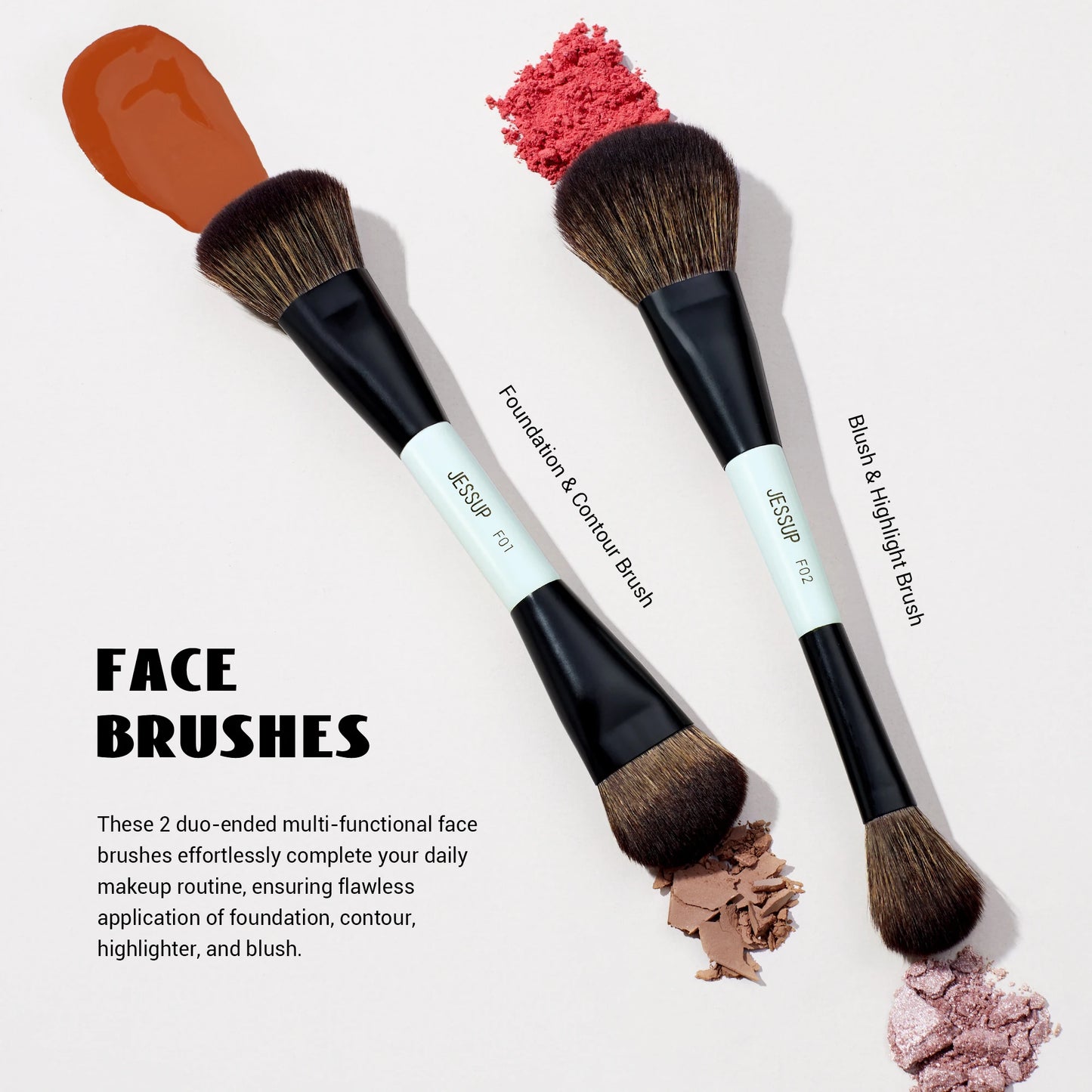 Makeup Double Sided Makeup Brushes
