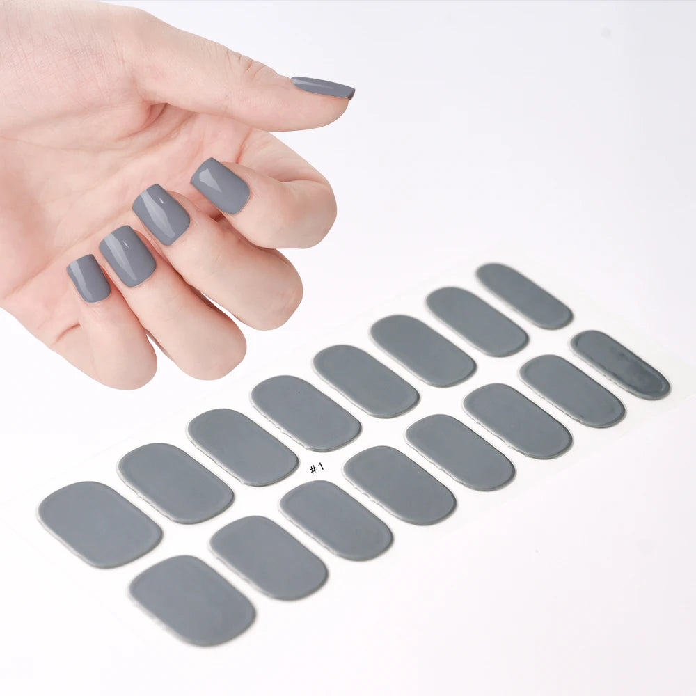 Transparent Semi Cured Gel Nail Strips