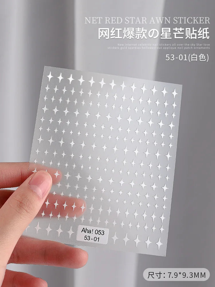 3D Star Nail Art Stickers