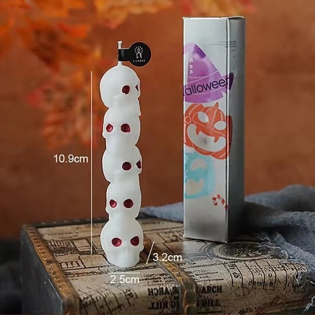 Halloween 2025: Scented Pumpkin Candles with Skull Design - Perfect Decorations for Festive Parties, Ideal Ornaments & Gifts