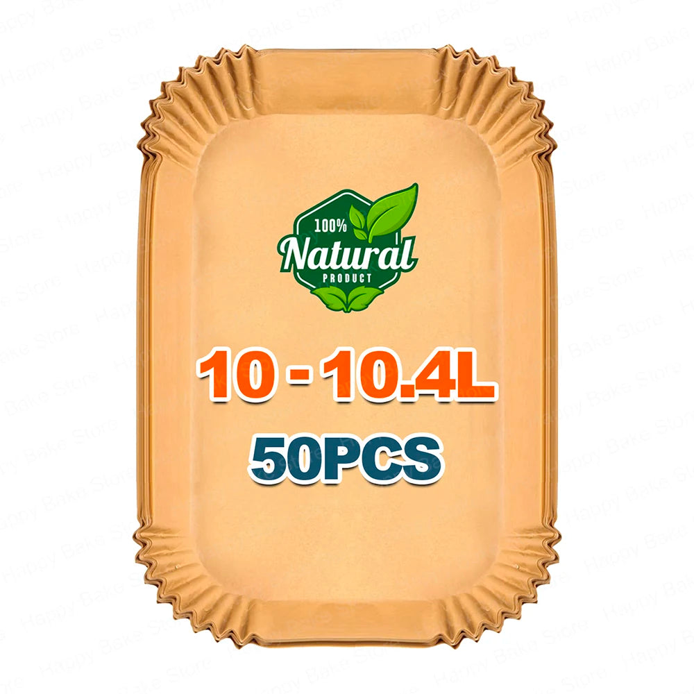 Hot Air Fryer Baking Paper for Cosori 2 Chambers Airfryer Dual Blaze TwinFry XXL 10L, Ninja Foodi Flexdrawer 10.4L AF500DE