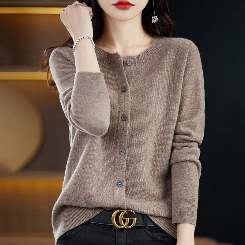 High-Grade Knit Cardigan Fashion Coat