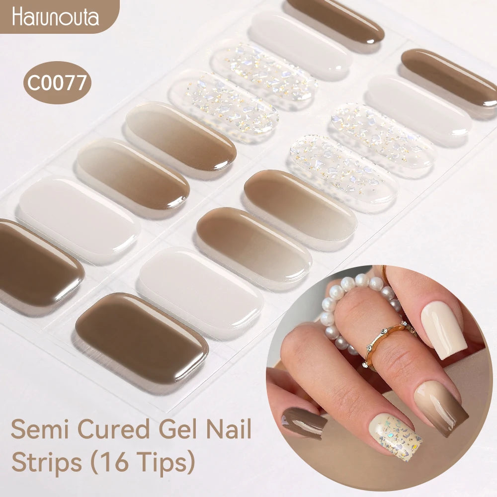 Semi Cured Gel Nail Sticker