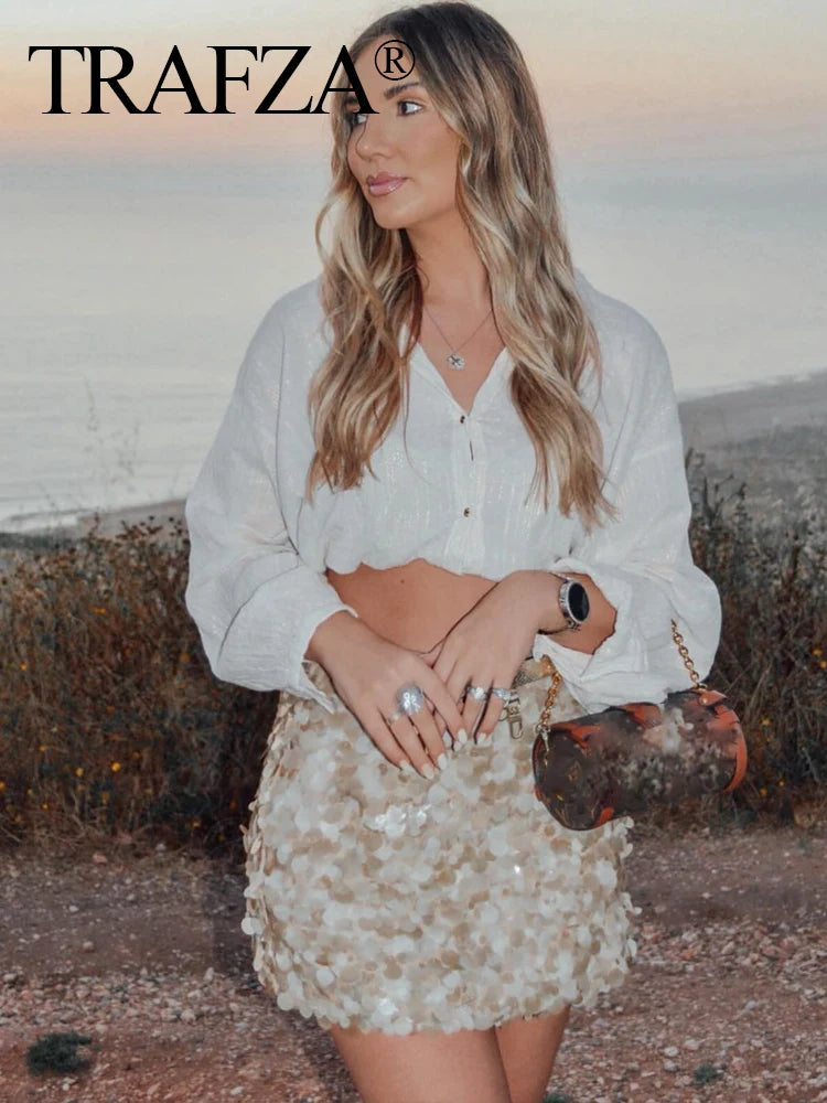 Elegant Women Mini Party Style Skirt