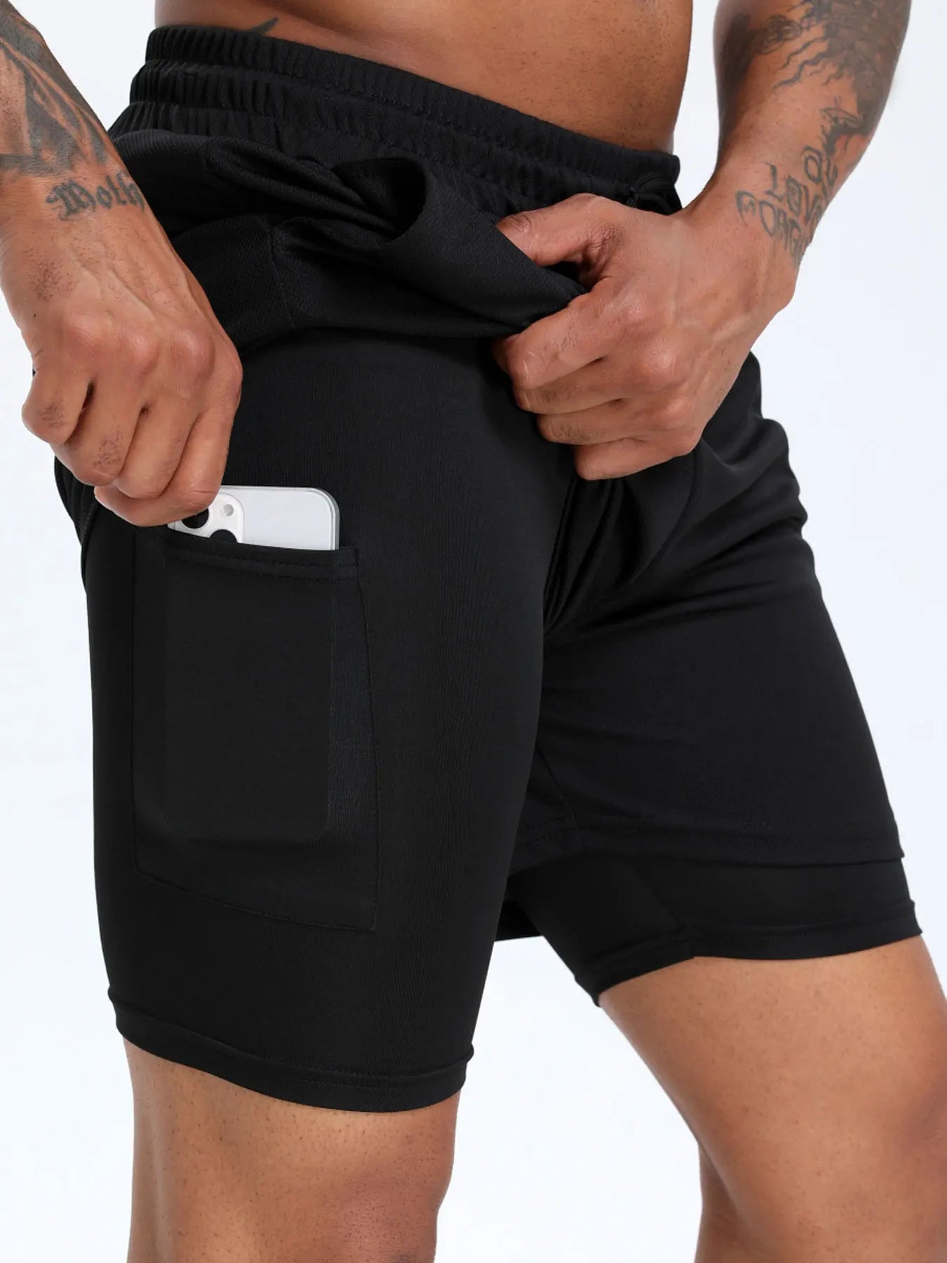 2-in-1 Men's Performance Running Gym & Training shorts