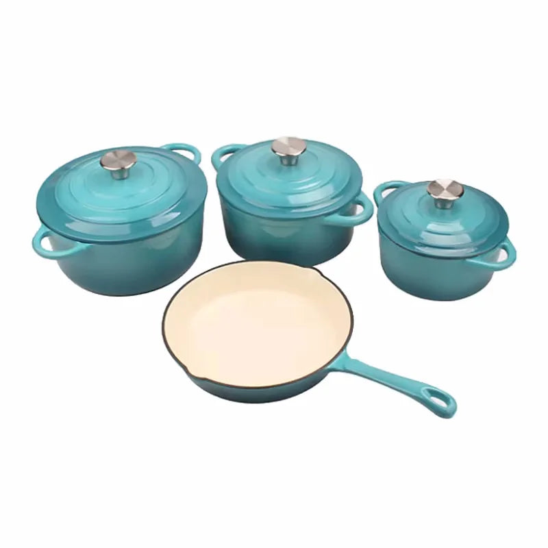 Hot Deals Iron Cast Cookware Multiple Sizes Sets Home Restaurant Enamelled Cast Iron Pot