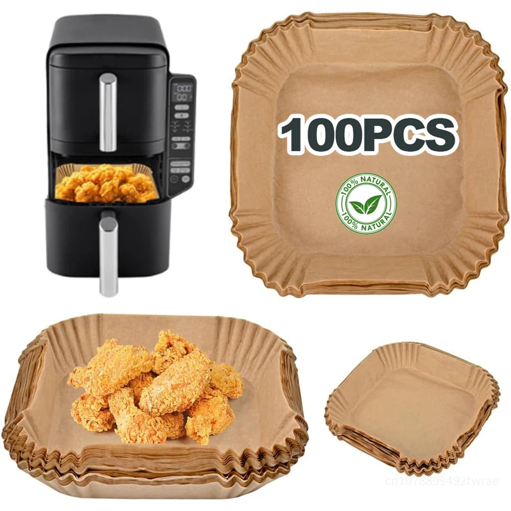 Air Fryer Baking Paper for Ninja Double Stack Air Fryer SL400,SL300EU, Air Fryer No Cleaning Baking Paper Airfryer Accessories