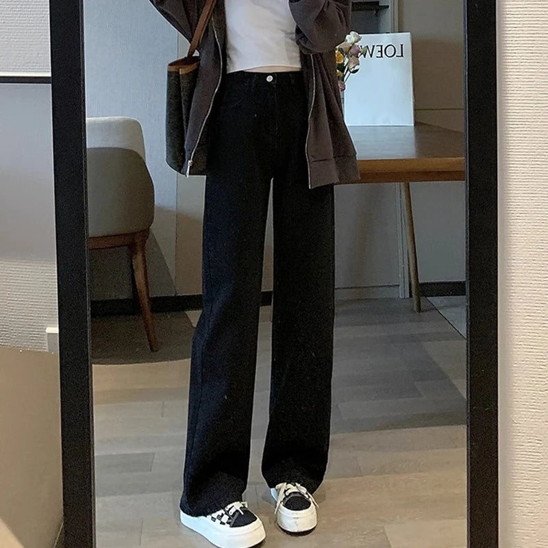 Woman Vintage Fashion Denim Trouser Jeans