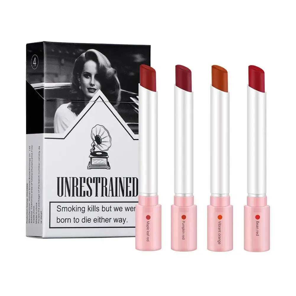 4 Colors Creative Cigarette Lipstick Set