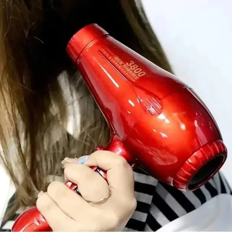 Household 2100W High-Power Hair Dryer with Negative Ions Hot & Cold Air High Airflow 3-Speed Adjustment for Stylish Styling