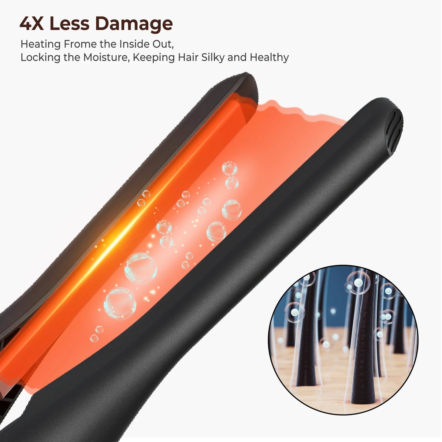 Pencil Flat Iron Fast Beard Straightening Iron