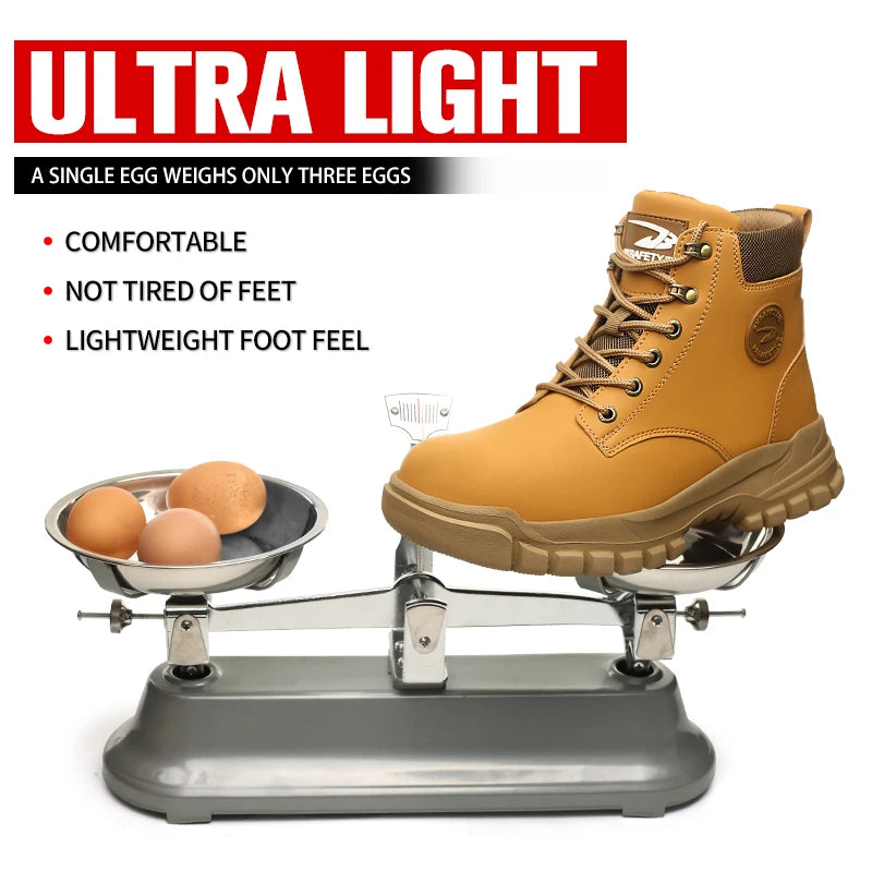 Safety Steel Toe Lightweight Kevlar-Mid sole Boots
