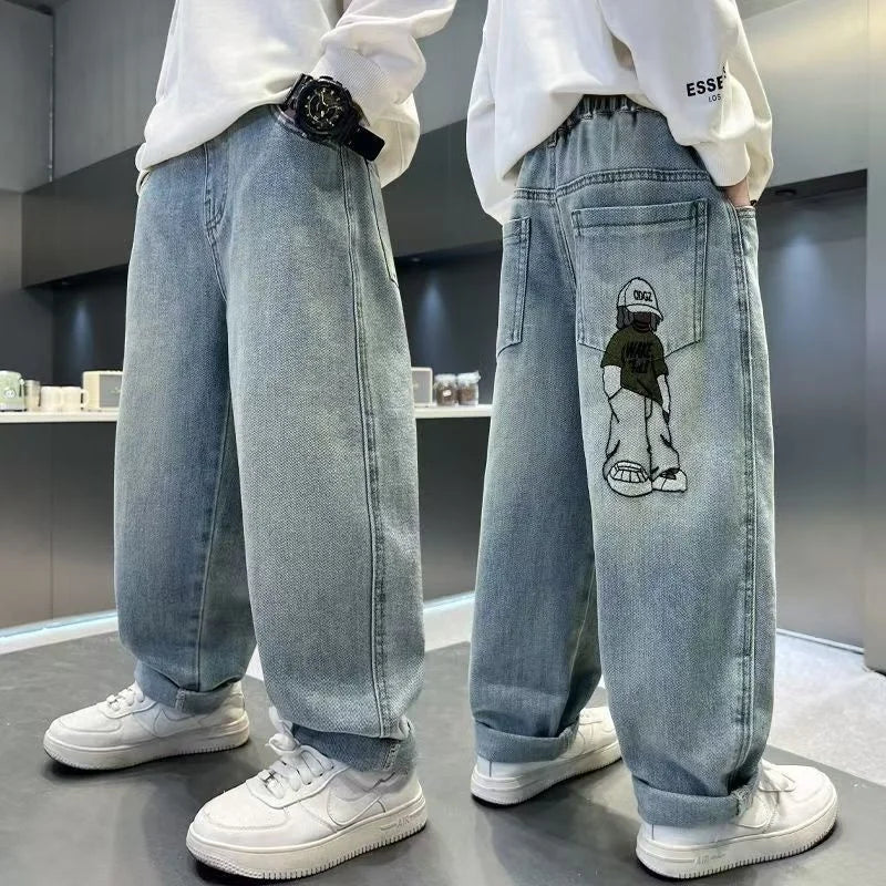 Boys Denim breathable Casual Jeans Pants
