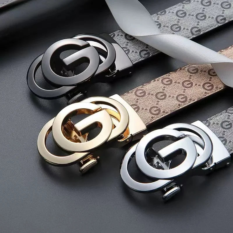 Top men's genuine leather fashion luxury belt