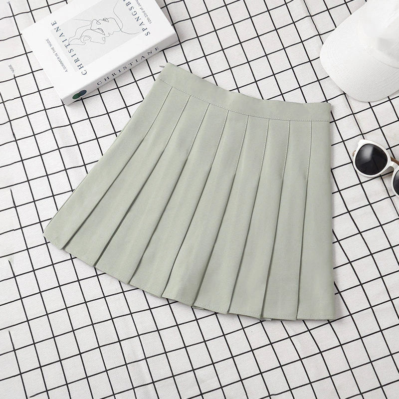 Women's Korean Style Skirt For School Girl Uniform