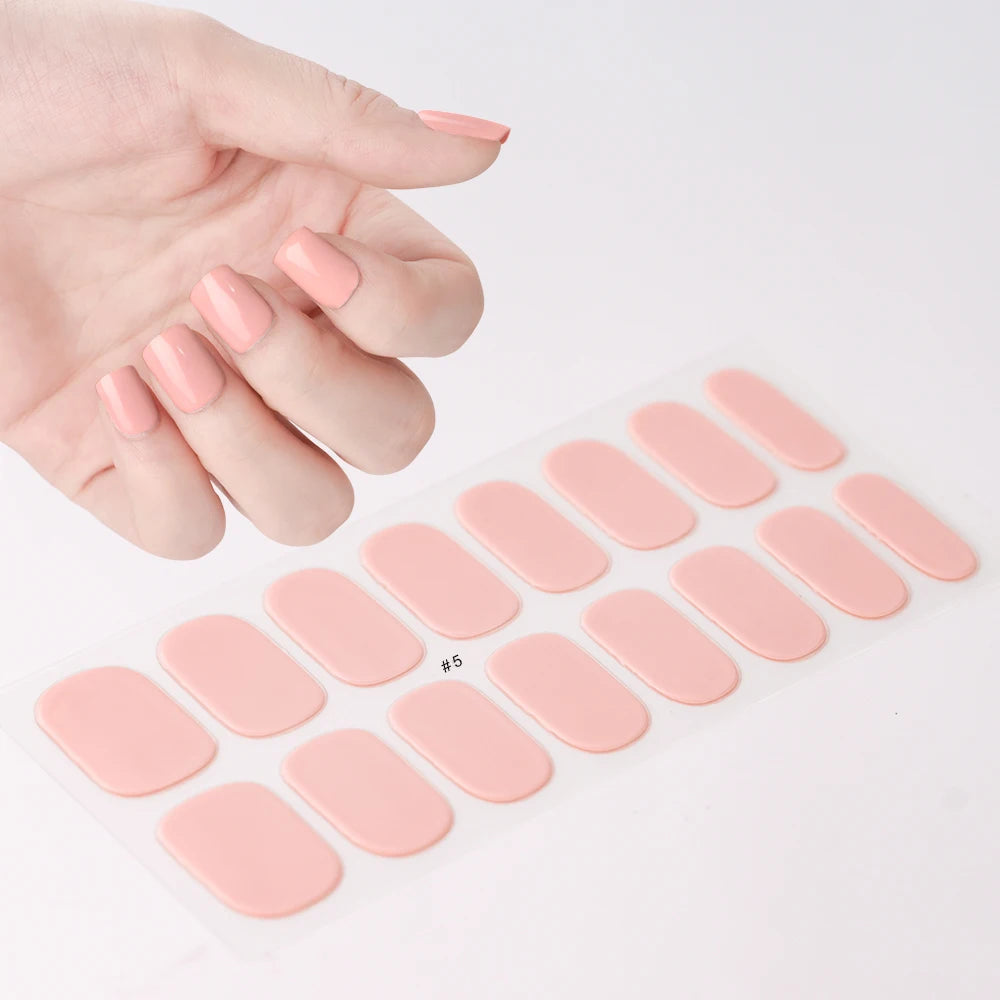 Transparent Semi Cured Gel Nail Strips
