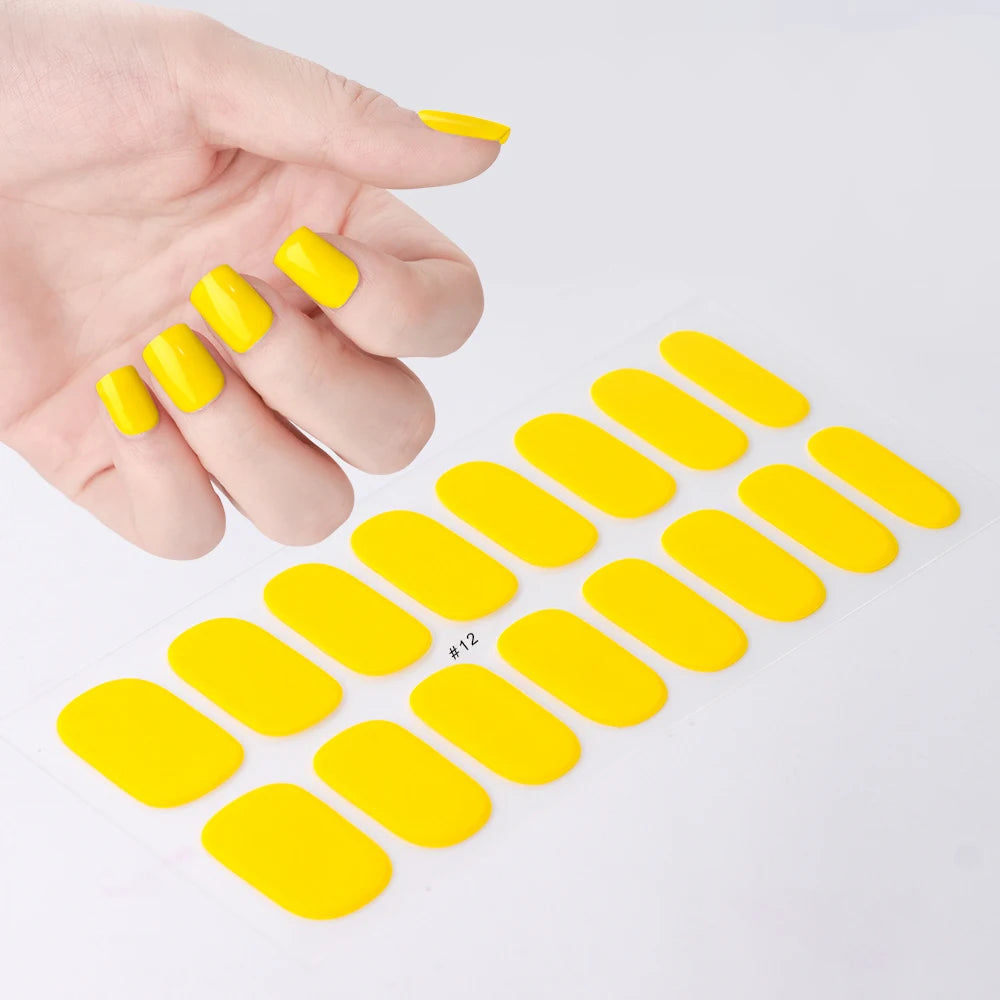 Transparent Semi Cured Gel Nail Strips