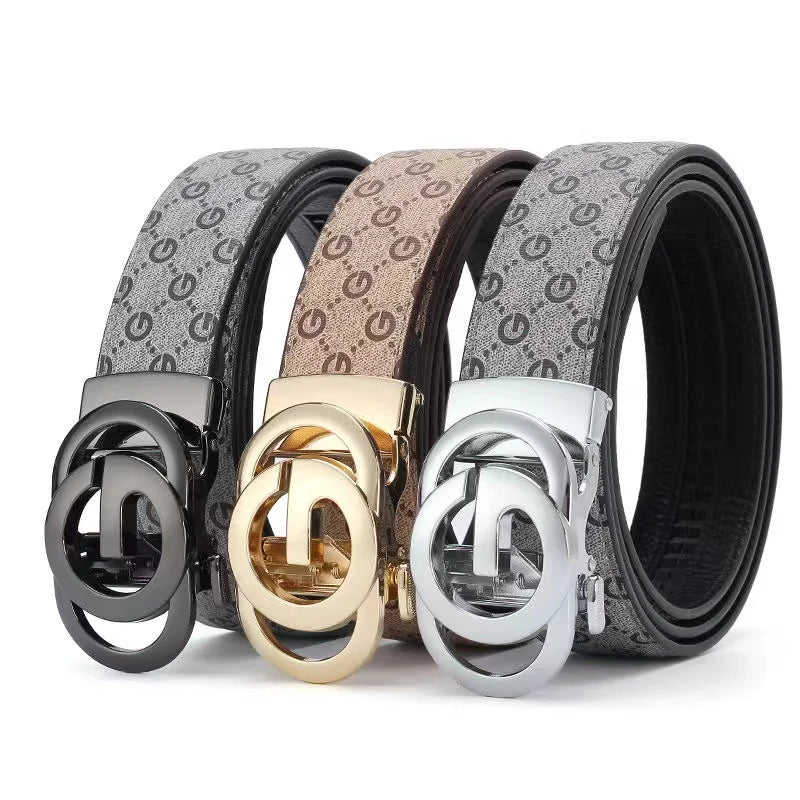 Top men's genuine leather fashion luxury belt