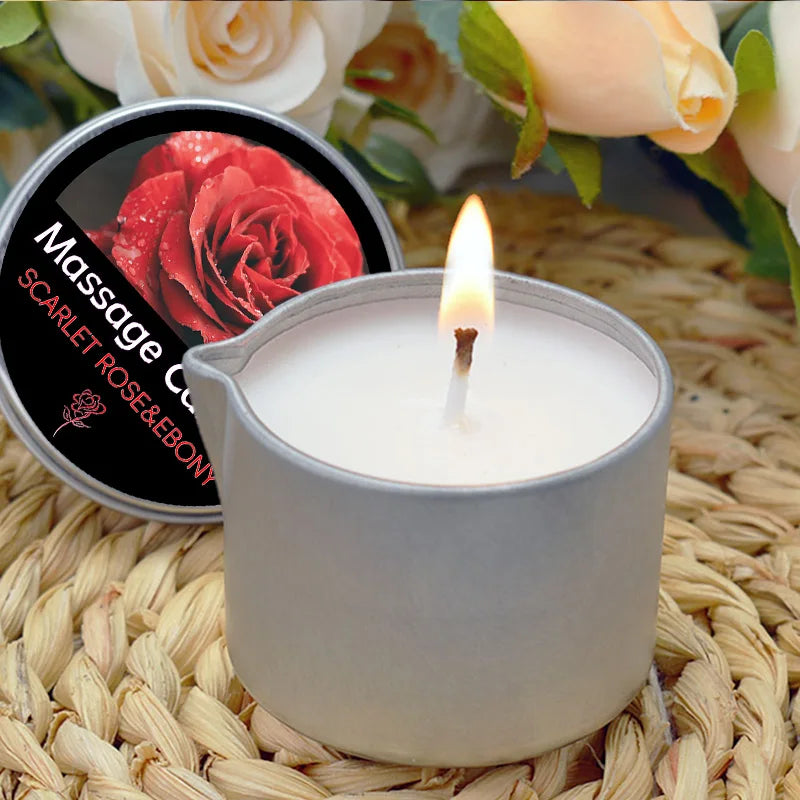 1pc Scented Candles,Low Temperature Massage Essential Oil Candle,Suitable for Bedroom Bathroom,SPA Flirtation Romantic home