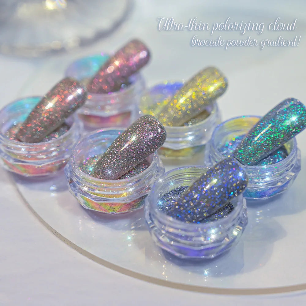 Elegant Mirror Chrome Effect Metallic Dust For Nail
