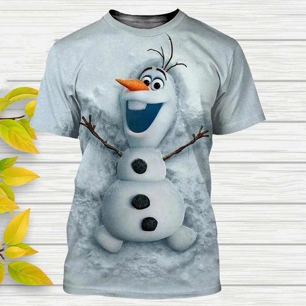 Funny Frozen Cartoon 3D Print T Shirt