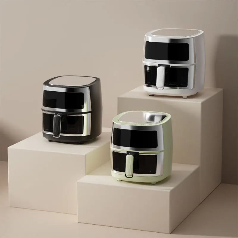 8L air fryer can be seen at home 110V-220V intelligent air fryer multi-function fried chicken leg fryer without oil smoke