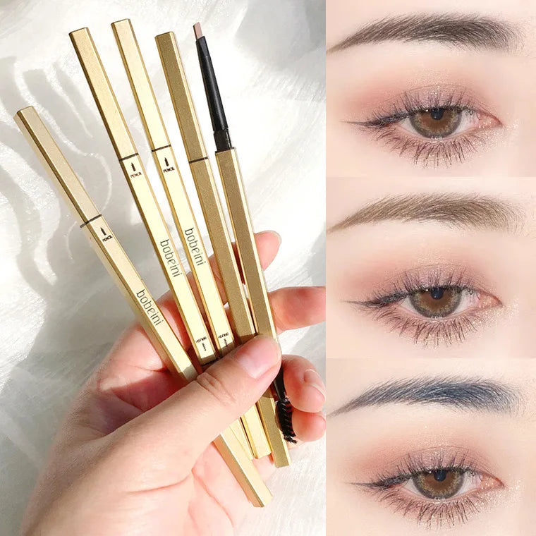 Small gold bar double-ended eyebrow pencil