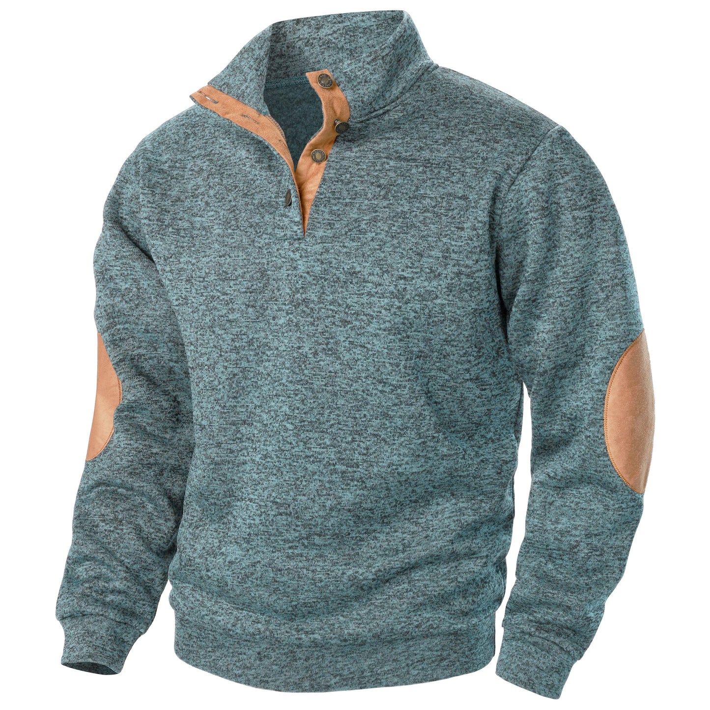 Men's stand collar casual knitted sweater top
