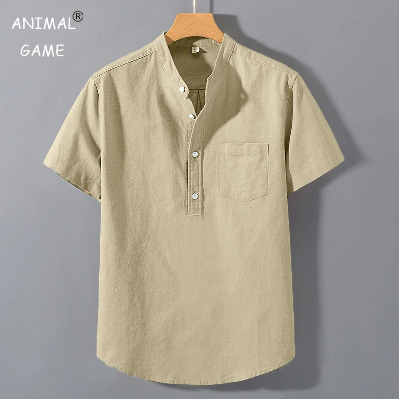 Summer Stand Up Collar T Shirts