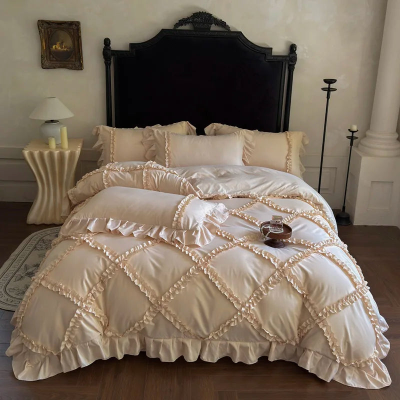 Princess Style Ruffles Bedding Set