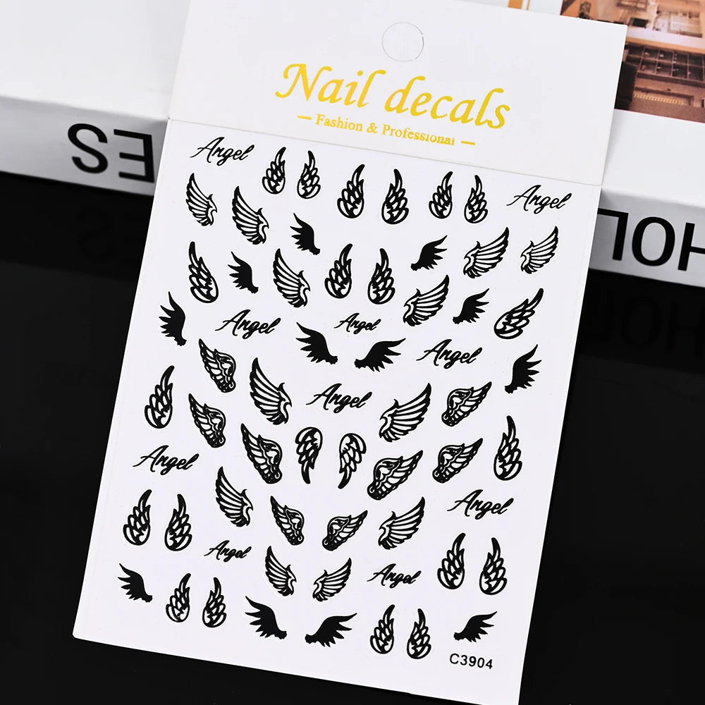 3 D Bronzing Nail Art Sticker