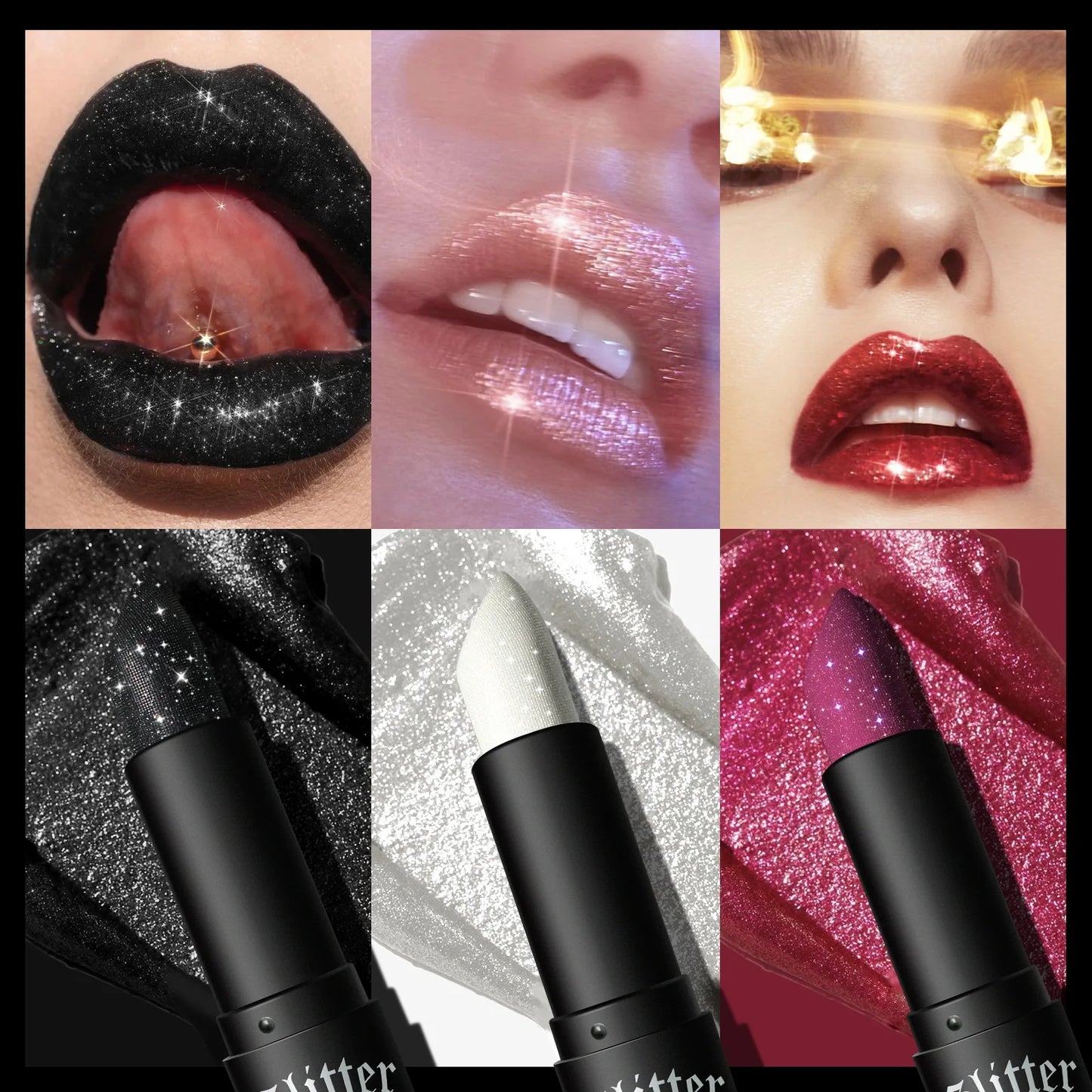 7 Colors Glitter Lipstick