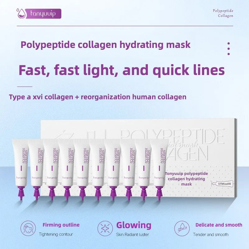 Polypeptide collagen hydrating mask