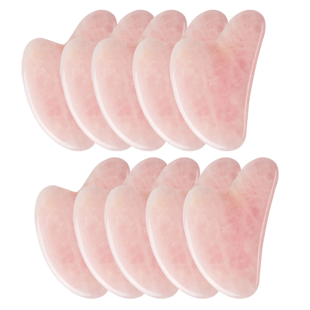 Rose Quartz Gua Sha For Face Massage