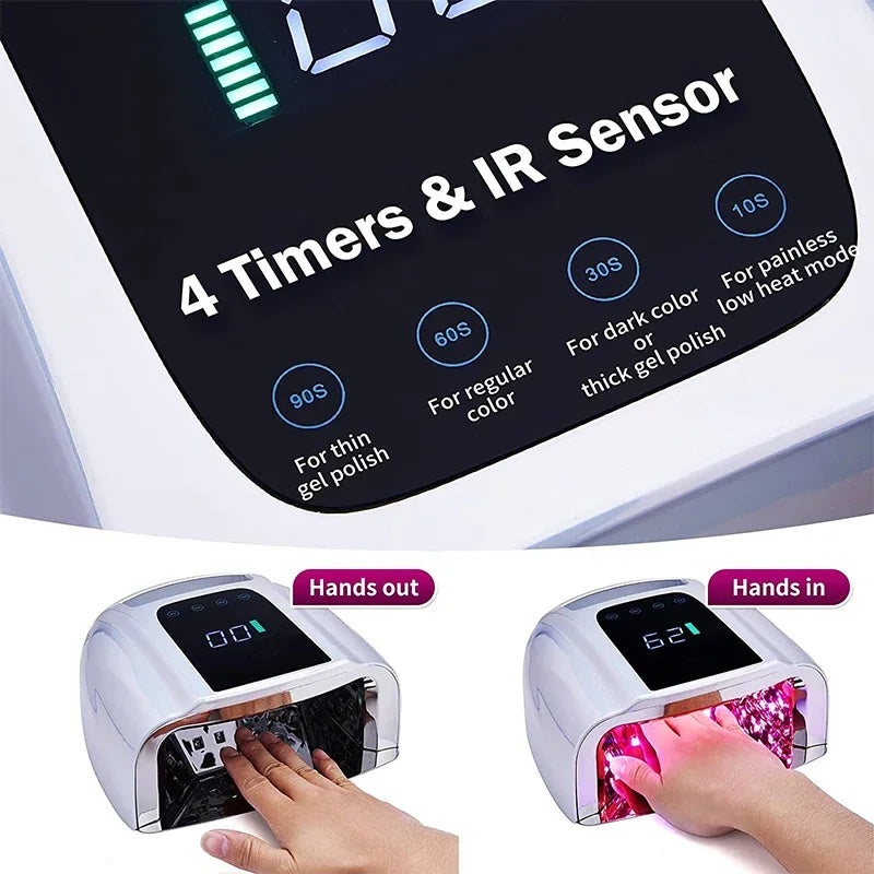 Mirror Reflective Nail Lamp Dryer