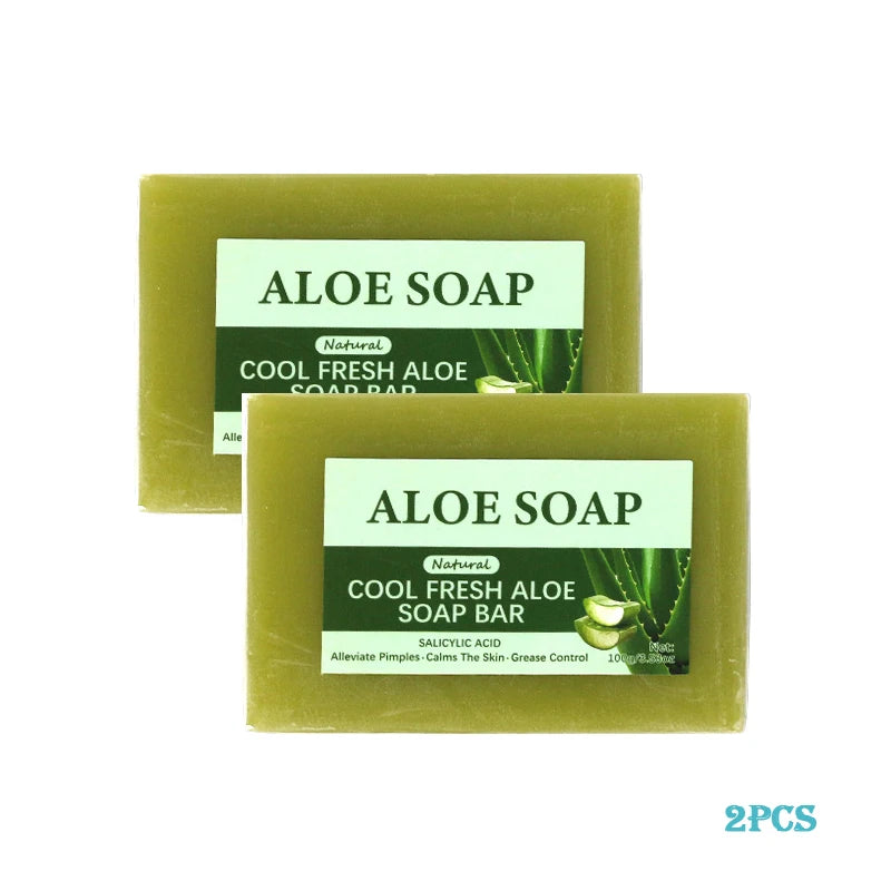 1/2/4/6 Pcs Aloe Vera Whitening Soap