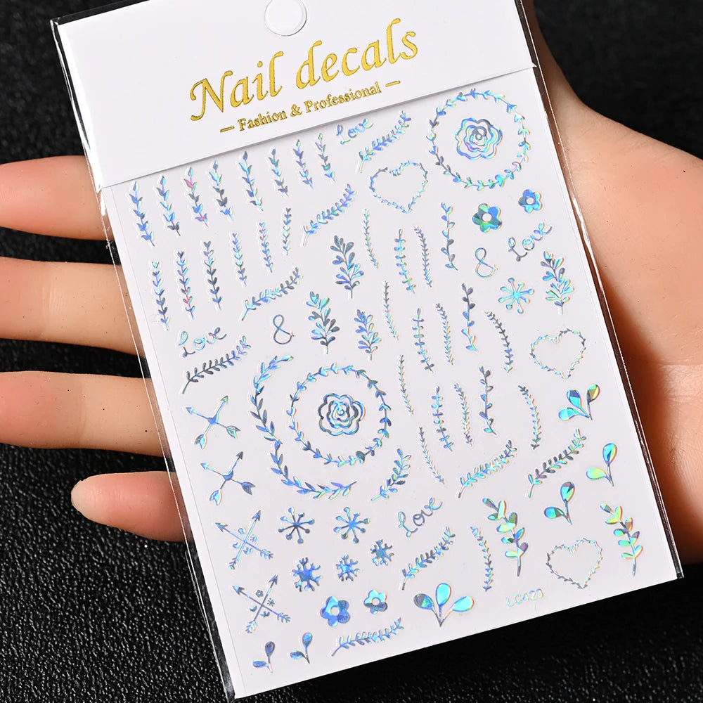 3 D Bronzing Nail Art Sticker