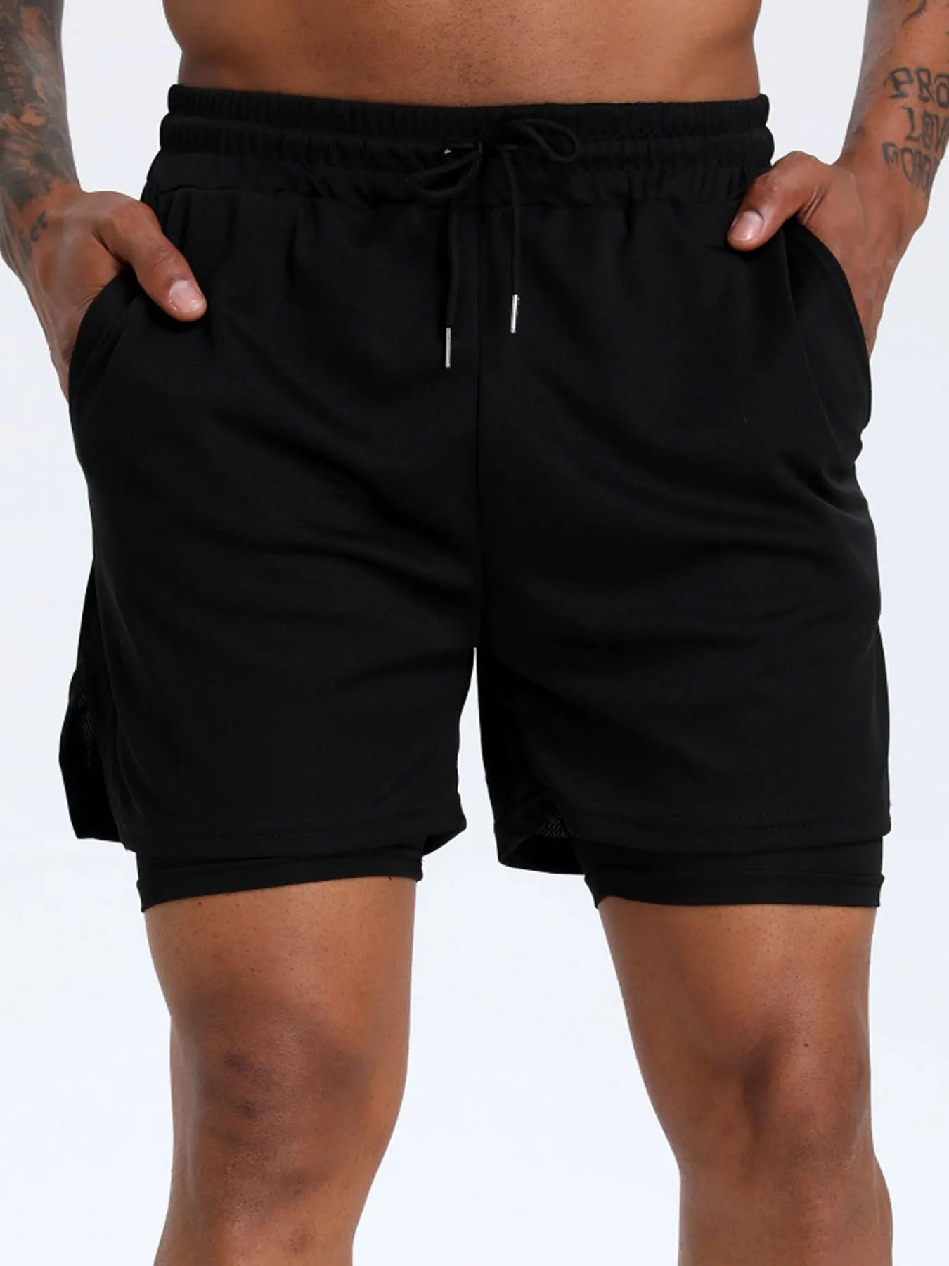 2-in-1 Men's Performance Running Gym & Training shorts