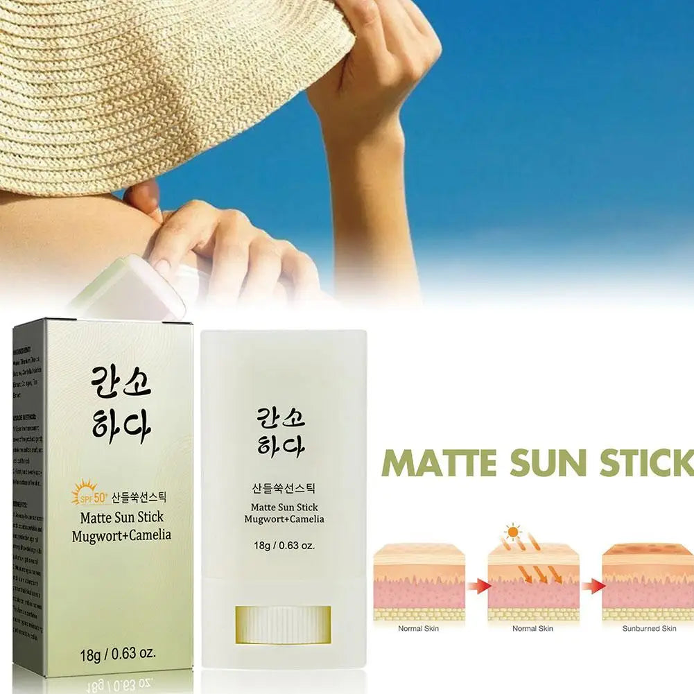 Face Sunscreen in Bar Solar Blocker Matte Sun Stick