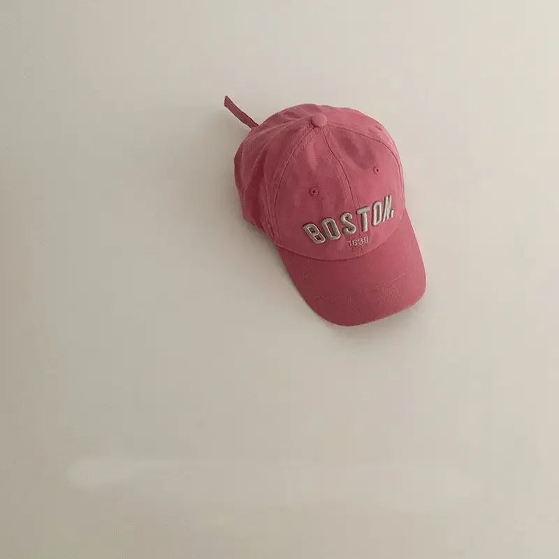 Letter Kids Baseball Embroidery Cap