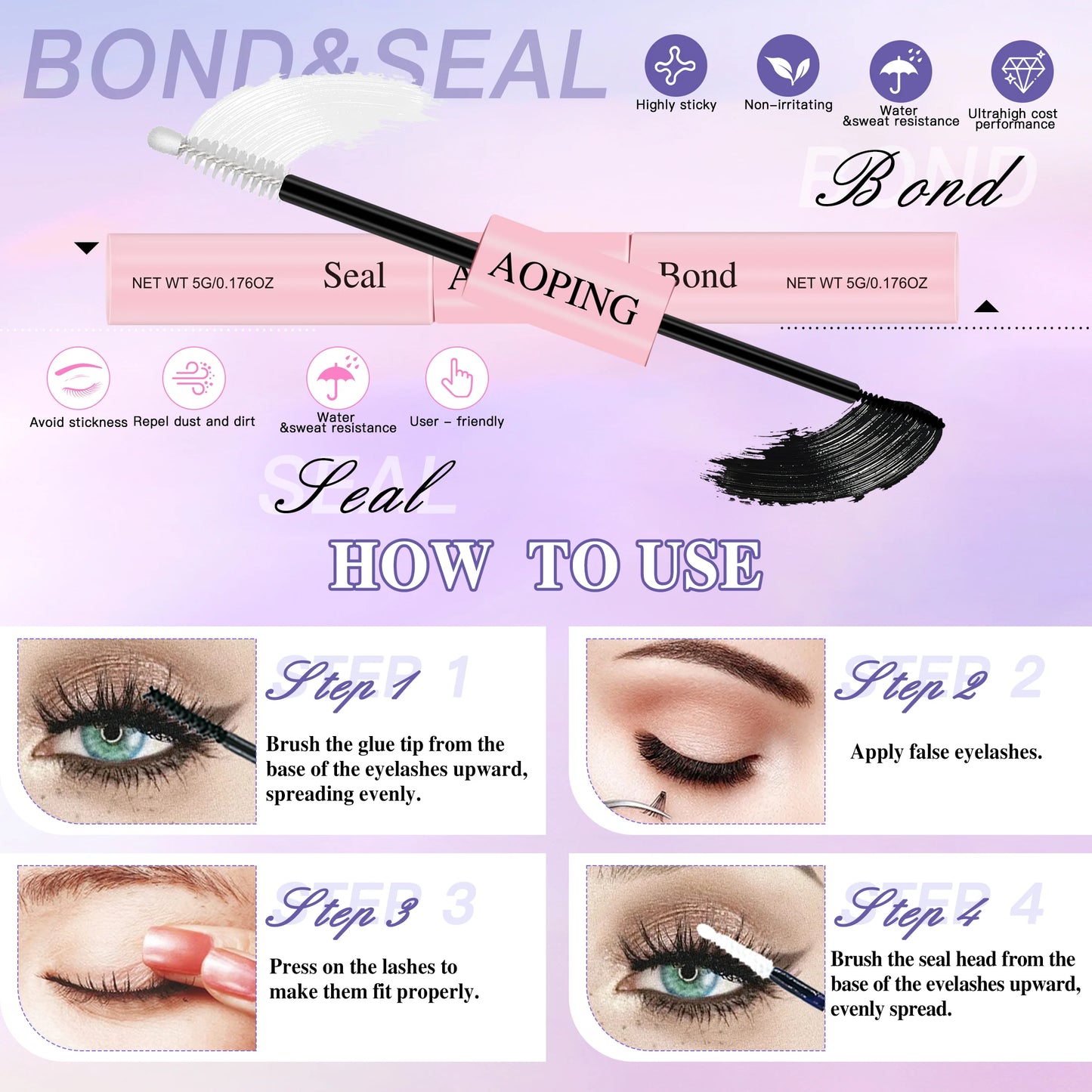 560 Clusters of Segmented False Eyelashes